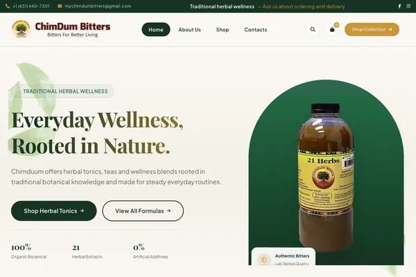 Chimduum Business website designed by Skillsquared