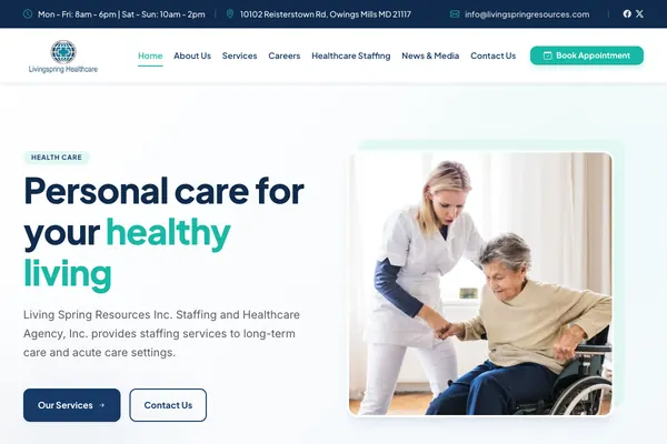 Living Spring Resources Resources website designed by Skillsquared